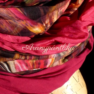 Parázs EXTRA SZÉLES hernyóselyem-pamut-viszkóz selyem csősál - Aranypántlika - ruha & divat - sál, sapka, kendő - sál - Meska.hu Parázs EXTRA SZÉLES hernyóselyem-pamut-viszkóz selyem csősál - Aranypántlika - ruha & divat - sál, sapka, kendő - sál - Meska.hu