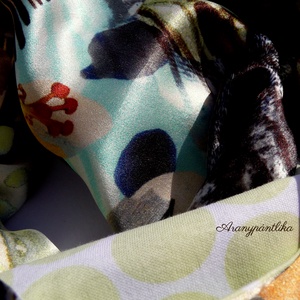 Trópusi hajnal hosszú pamut-hernyóselyem sál  - ruha & divat - sál, sapka, kendő - sál - Meska.hu Trópusi hajnal hosszú pamut-hernyóselyem sál  - ruha & divat - sál, sapka, kendő - sál - Meska.hu