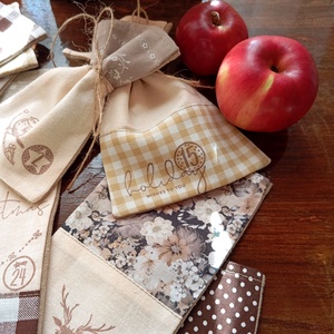 Adventi naptár (bézs-barna) - karácsony - adventi díszek - adventi naptár - Meska.hu