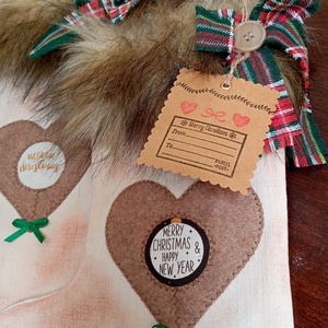 2 db szőrmés mikulás csizma - karácsony - mikulás - mikulás csizma és zokni - Meska.hu