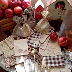 Adventi naptár (bézs-barna) - Meska.hu