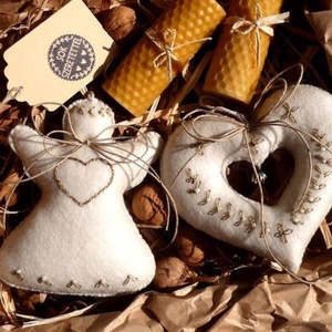 Angyalkás karácsonyi ajándékbox - Meska.hu