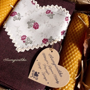 3 darabos ajándékbox (bordó rózsás), Táska & Tok, Bevásárlás & Shopper táska, Kenyeres zsák, Gyertya-, mécseskészítés, Varrás, MESKA