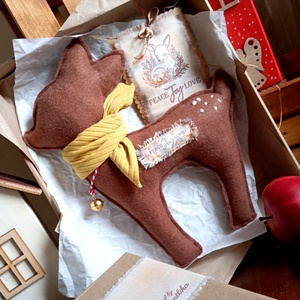 Őzikés karácsonyi ajándékbox - Meska.hu