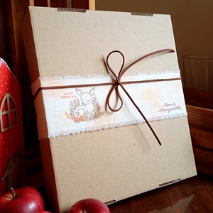 Őzikés karácsonyi ajándékbox - karácsony - karácsonyi lakásdekoráció - karácsonyfadíszek - Meska.hu