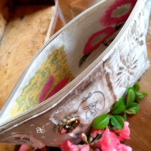 Natúr neszeszer nyuszikával - táska & tok - neszesszer - Meska.hu