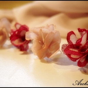 Rózsás fülbevaló -  - Meska.hu