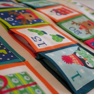 Adventi naptár - az Északi-sark lakói - karácsony - adventi díszek - adventi naptár - Meska.hu