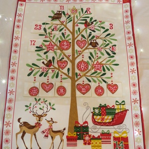 Adventi naptár - karácsonyfa - karácsony - adventi díszek - adventi naptár - Meska.hu