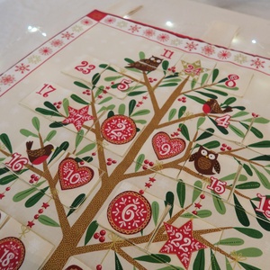 Adventi naptár - karácsonyfa - karácsony - adventi díszek - adventi naptár - Meska.hu