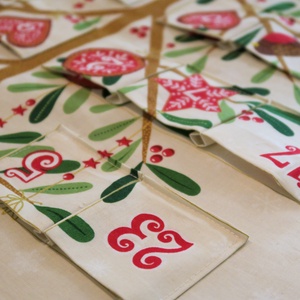 Adventi naptár - karácsonyfa - karácsony - adventi díszek - adventi naptár - Meska.hu