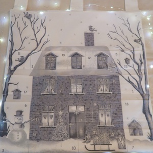 Adventi naptár - karácsonyi házikó - karácsony - adventi díszek - adventi naptár - Meska.hu