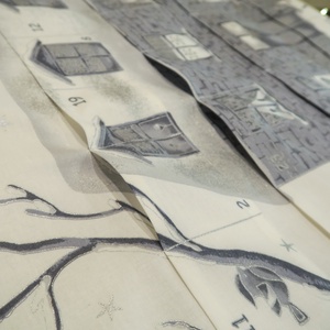 Adventi naptár - karácsonyi házikó - karácsony - adventi díszek - adventi naptár - Meska.hu