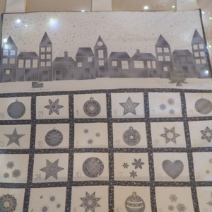 Adventi naptár - karácsonyi falu - karácsony - adventi díszek - adventi naptár - Meska.hu