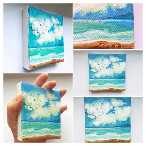 Mini Art / Festmény 10 x 10 cm - művészet - festmény - akril - Meska.hu
