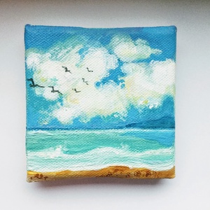 Mini Art / Festmény 10 x 10 cm - művészet - festmény - akril - Meska.hu