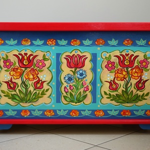 Tulipános láda (Árgyélus láda) - esküvő - emlék & ajándék - nászajándék - nászajándék gyűjtők - Meska.hu