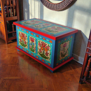 Tulipános láda (Árgyélus láda) - Meska.hu