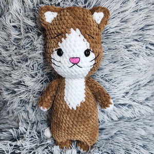 Horgolt cica, Játék & Sport, Plüssállat & Játékfigura, Cica, Horgolás, MESKA