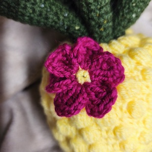 Horgolt ananász  - játék & sport - gyerekkonyha - játék gyümölcsök és zöldségek - Meska.hu