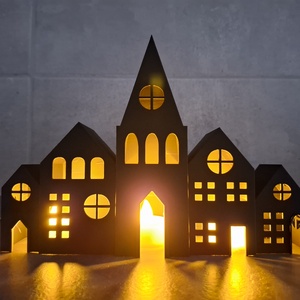 Házak mécsestartó, Otthon & Életmód, Gyertya, illat, aroma, Mécses és mécsestartó, Mindenmás, MESKA