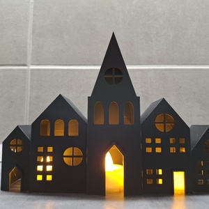 Házak mécsestartó - otthon & életmód - gyertya, illat, aroma - mécses és mécsestartó - Meska.hu