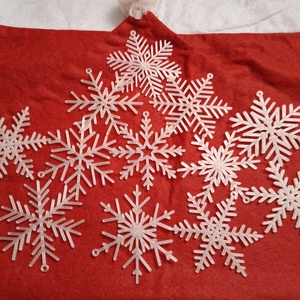 Hópehely díszek - karácsony - karácsonyi lakásdekoráció - karácsonyfadíszek - Meska.hu
