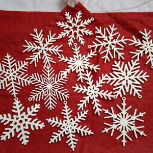 Hópehely díszek - karácsony - karácsonyi lakásdekoráció - karácsonyfadíszek - Meska.hu