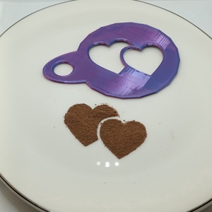 kávé-süti mintázó dupla szív, Otthon & Életmód, Konyhafelszerelés, tálalás, Sütés, főzés, Sütidísz, Mindenmás, MESKA