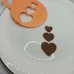 kávé-süti mintázó tripla szív, Otthon & Életmód, Konyhafelszerelés, tálalás, Sütés, főzés, Sütidísz, Mindenmás, MESKA