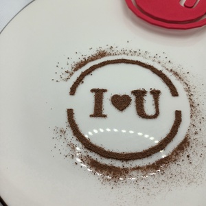 kávé-süti mintázó i love you, Otthon & Életmód, Konyhafelszerelés, tálalás, Sütés, főzés, Sütidísz, Mindenmás, MESKA