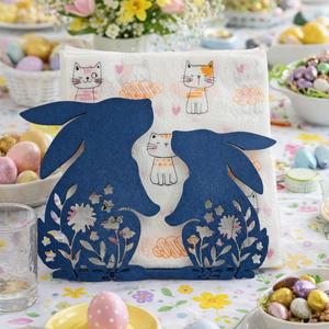 nyuszis szalvétatartó, Otthon & Életmód, Konyhafelszerelés, tálalás, Tálalás, Szalvétatartó, szalvétagyűrű, Mindenmás, MESKA