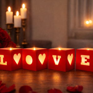 LOVE mécsestartó - Meska.hu