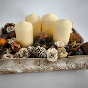 Adventi asztali dísz  - karácsony - adventi díszek - adventi asztaldísz - Meska.hu