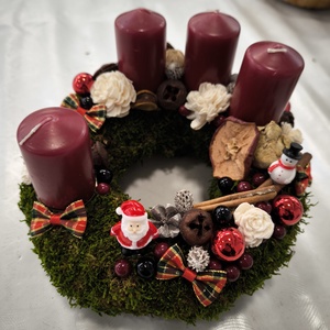 Adventi koszorú  - karácsony - adventi díszek - adventi koszorú - Meska.hu