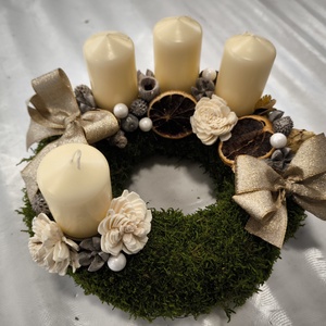 Adventi koszorú  - karácsony - adventi díszek - adventi koszorú - Meska.hu