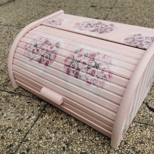 Tihany a konyhában - levendulás fa kenyértartó - otthon & életmód - konyhafelszerelés, tálalás - konyhai tárolás - kenyértartó - Meska.hu