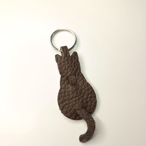 Macskás bőr kulcstartó  - táska & tok - kulcstartó & táskadísz - kulcstartó - Meska.hu