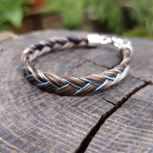 Egyedi lószőr karkötő  - ékszer - karkötő - fonott karkötő - Meska.hu