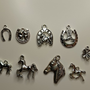 Egyedi medálos lószőr karkötő  - ékszer - karkötő - fonott karkötő - Meska.hu