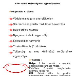 7 csomós védelmező kabala karkötő - ékszer - karkötő - fonott karkötő - Meska.hu