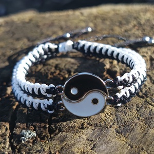 JING-JANG páros karkötő, Ruha & Divat, Páros szett, Női-férfi páros szett, Csomózás, MESKA