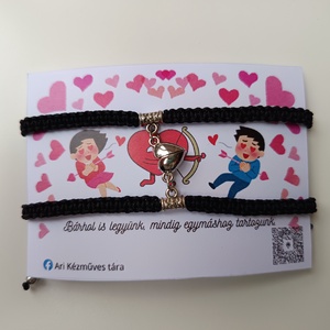 Mágneses páros karkötő, Ruha & Divat, Páros szett, Női-férfi páros szett, Csomózás, MESKA