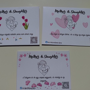 Páros anya lánya karkötő � Anyák napi ajándék �Virágos karkötő  - ruha & divat - páros szett - anya-lánya szett - Meska.hu