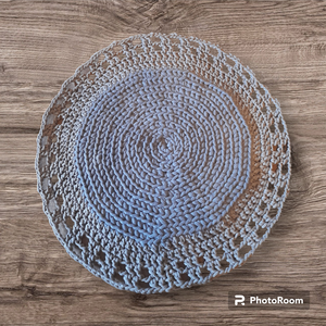 Új horgolt farmerkék szőnyeg  - otthon & életmód - lakástextil - szőnyeg - horgolt szőnyeg - Meska.hu