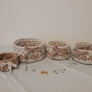 Horgolt tároló, bármitartó  - otthon & életmód - tárolás & rendszerezés - tárolókosár - Meska.hu
