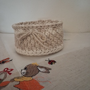 Bézs Tároló, bármitartó, dísz  - otthon & életmód - tárolás & rendszerezés - íróasztali tároló - Meska.hu