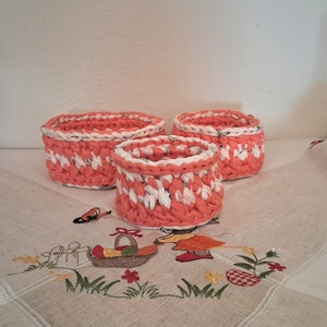 Tavaszi tároló szett , Otthon & Életmód, Tárolás & Rendszerezés, Íróasztali tároló, Horgolás, MESKA