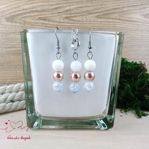 Napsütötte ragyogás farmerkék hegyikristály rosegold hematit jade ásvány nyaklánc fülbevaló orvosi fém nemesacél - ékszer - ékszerszett - Meska.hu
