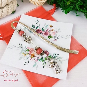 Piros maci könyvjelző egyedi ajándék ballagásra évzáróra pedagógusnak születésnapra névnapra nőnek lánynak  - könyv & zene - könyvjelző - Meska.hu